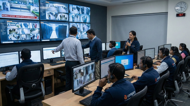 Magellanic Cloud surveillance command centre operations — AI analytics and integrated security infrastructure at scale