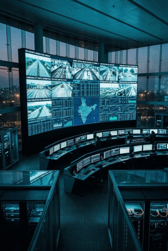 Provigil command and control center development — centralized surveillance monitoring facility design and deployment India