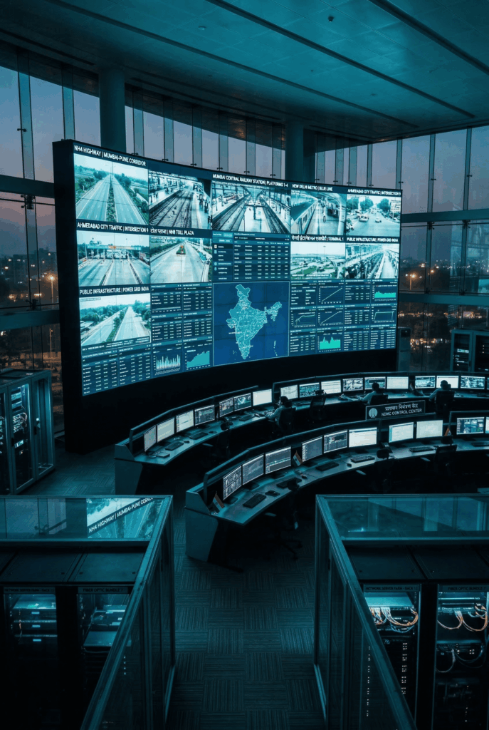 Provigil command and control center development — centralized surveillance monitoring facility design and deployment India